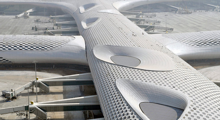 معماری هنرمندانه فرودگاه شنزن چین
