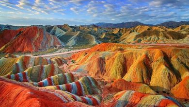 کوه های رنگین کمان چین، پالت رنگی طبیعی!