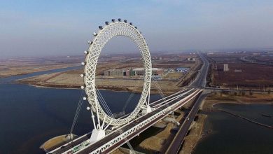 افتتاح بزرگترین چرخ فلک بدون پره دنیا در چین