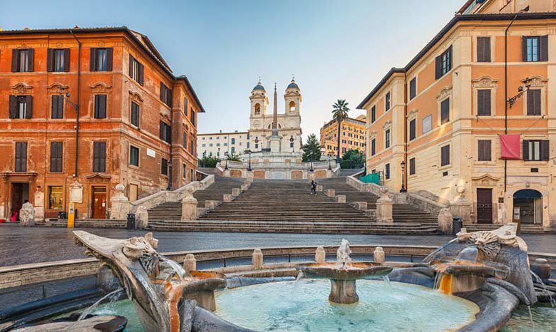 پله های اسپانیایی در رم